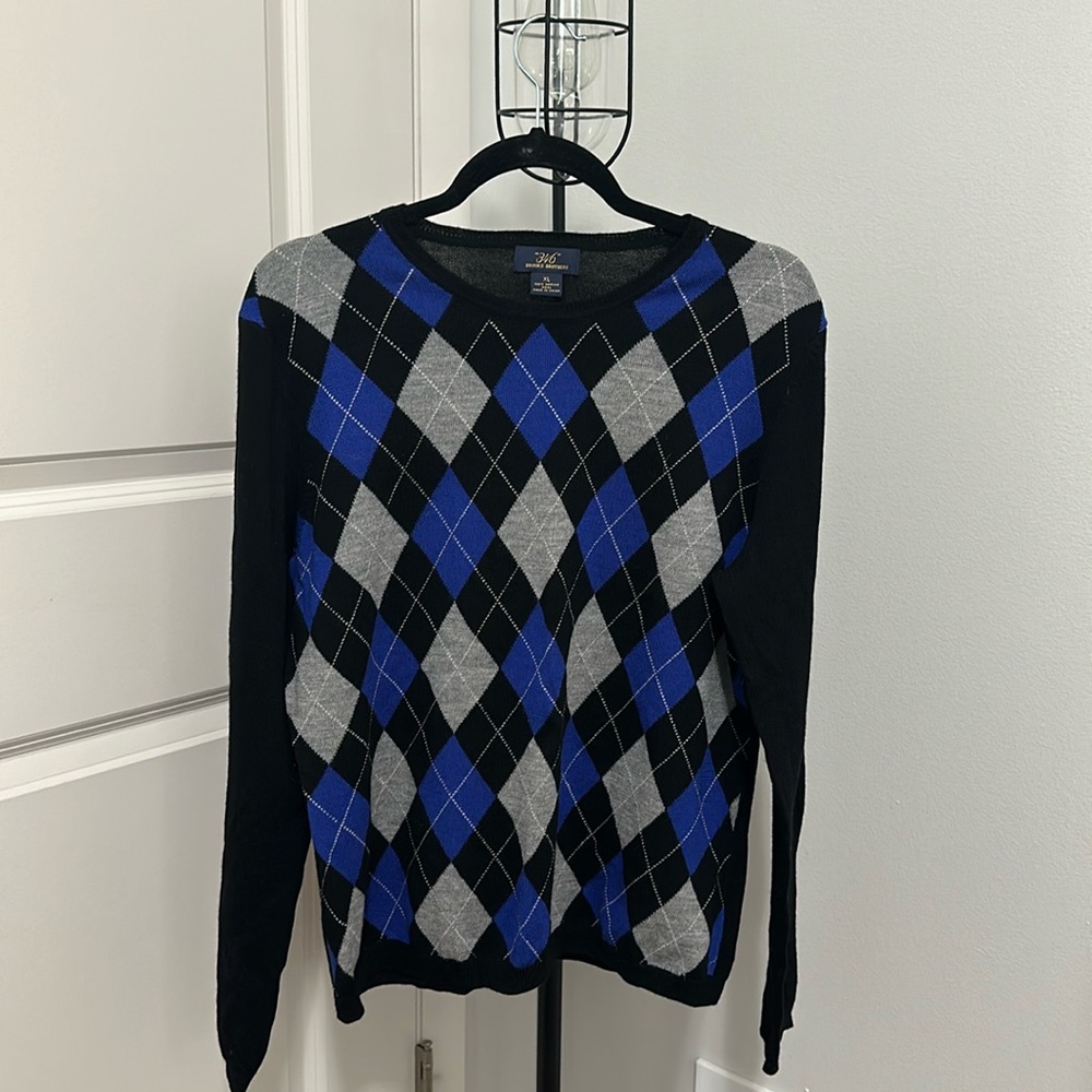 Brooks Brothers Argyle Crewneck Sweater